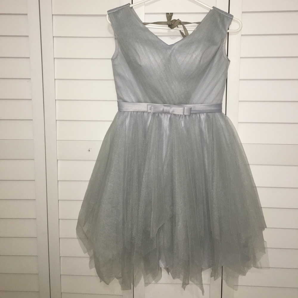 Grey wedding/court  tulle dress